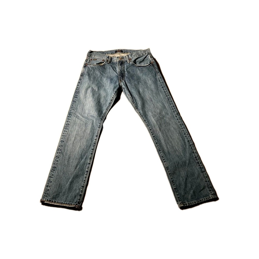 Polo Ralph Lauren Jeans Mens 32 Blue Denim Pockets Medium Wash Straight Leg